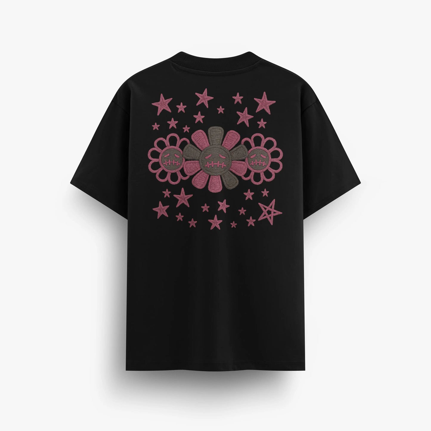 PLAYERA - FLOWER EMBROIDERED
