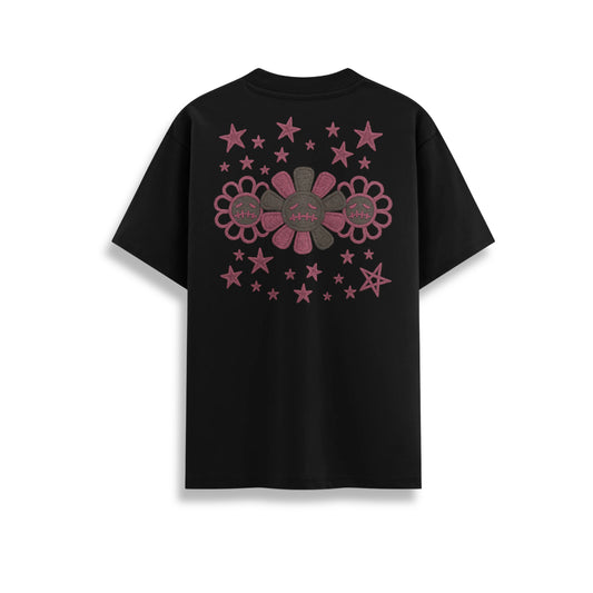 PLAYERA - FLOWER EMBROIDERED
