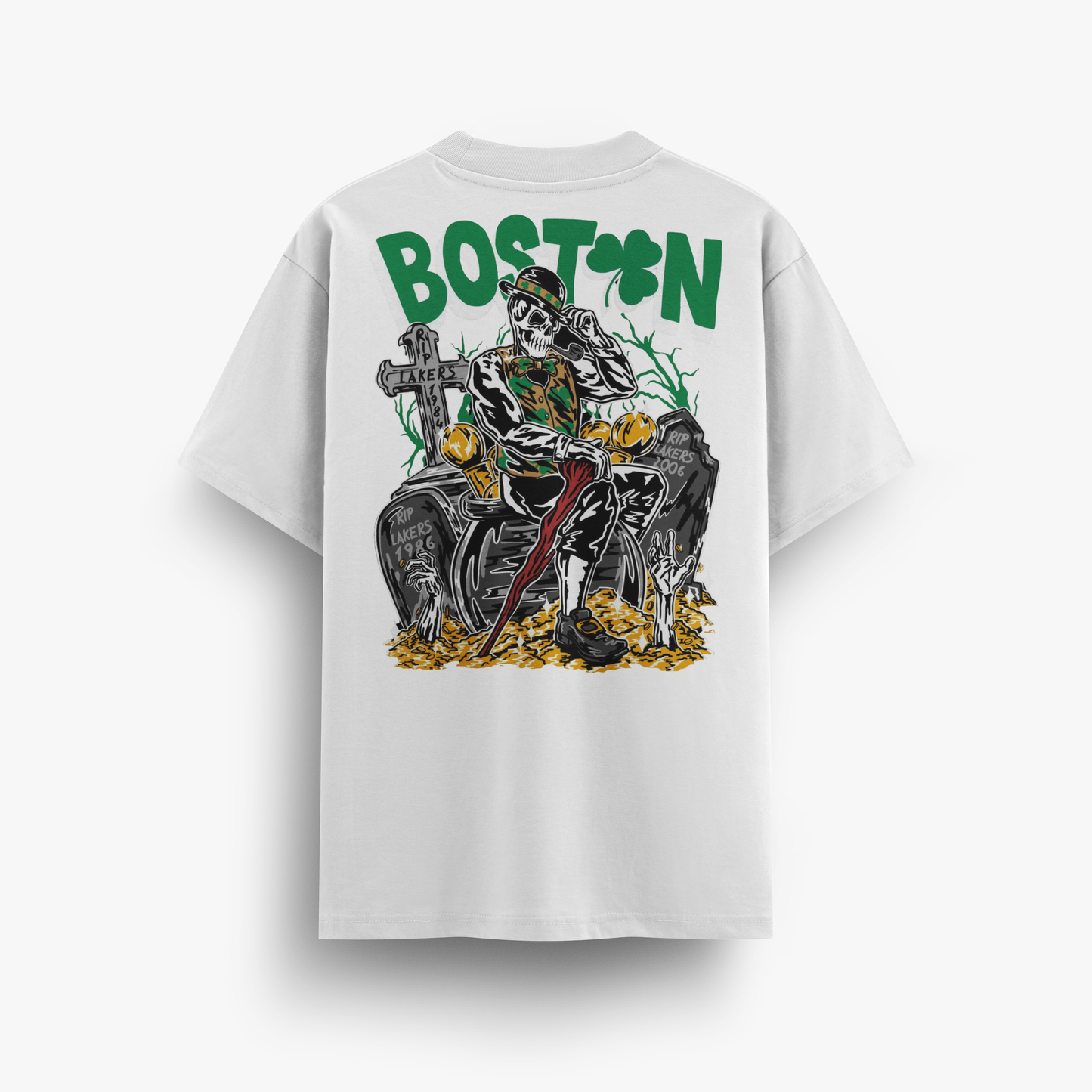 PLAYERA - BOSTON CELTICS (SKULL)
