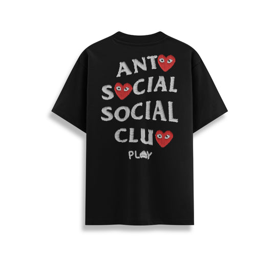 PLAYERA - EMBROIDERED ANTI SOCIAL CLUB