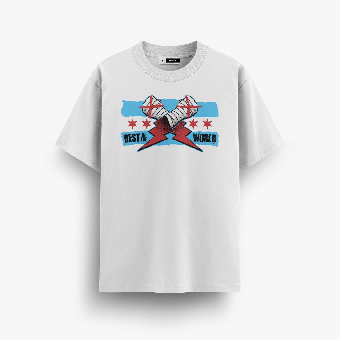PLAYERA - CM PUNK (BITW AZUL)