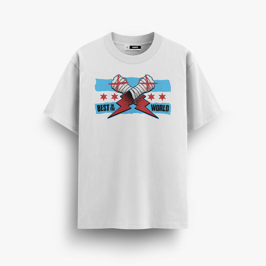 PLAYERA - CM PUNK (BITW AZUL)