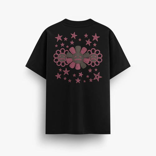 PLAYERA - FLOWER EMBROIDERED