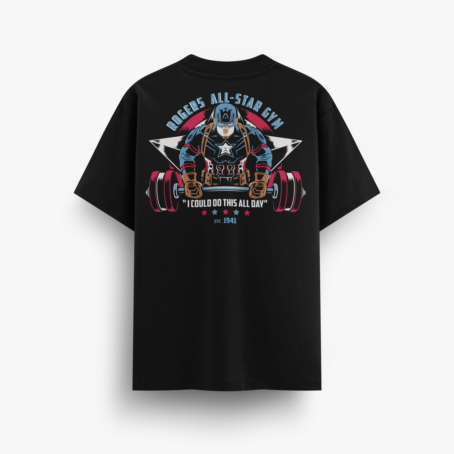 PLAYERA - CAPITAN AMERICA GYM