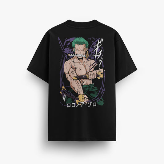 PLAYERA - ZORO BLACK